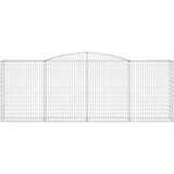  Lučne gabionske košare 5 kom 400x50x140/160cm pocinčano željezo | shoptok.hr