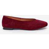 Boto Classic Ballet Flats Made Of Eco Suede Burgundy Osallin | ePonuda.com