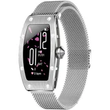 KUMI K18 svarovski smartwatch silver