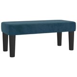 Box spring krevet s madracem tamnoplavi 90x200 cm baršunasti | shoptok.hr