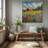  Slika pokrajine na platnu Poletje pri babici | Shoptok.si