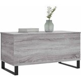  Stolić za kavu siva boja hrasta 90x44,5x45 cm konstruirano drvo | Shoptok.si