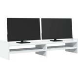  Stalak za monitor bijeli 100x27x20 cm od konstruiranog drva | shoptok.hr