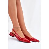 Boto Lacquered Ballerinas On Low Heel Red Testori | Shoptok.si