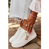 VINCEZA Sneakers Women's Sports Shoes On Platform With Decoration White 13613 | shoptok.hr