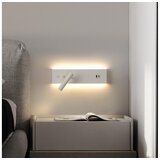  Brilagi-LED Zidno LED spot svetlo sa USB portom NOCTIS LED/3W/230V+LED/9W belo | Eponuda.com