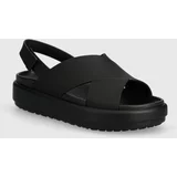 Crocs Sandali Brooklyn Luxe Strap črna barva, 209407.060