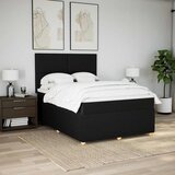  Krevet s oprugama i madracem crni 140x200 cm od tkanine | shoptok.hr