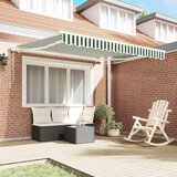  Povlačivi tende Zelena i bijela 350 x 250 cm Tkanina i Aluminij | shoptok.hr
