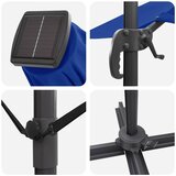  Suncobran Azurnoplava 351 x 250 x 253 cm Poliester i aluminij | shoptok.hr