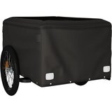  Prikolica za bicikl crno-crvena 45 kg željezna Crna 134 x 69 x 59 cm | Shoptok.si
