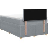  Boxspring krevet s madracem Svjetlosiva 120 x 190 cm Tkanina | shoptok.hr