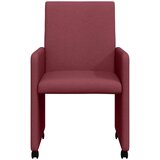  Blagovačke stolice s kotačima 2 pcs boja crnog vina tkanina | Eponuda.com