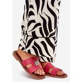 Boto Flat Sandals With Cutouts And Decoration Fuchsia Bohalis | ePonuda.com