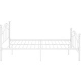  Okvir za krevet bijeli metalni 120 x 200 cm | shoptok.hr