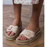 D/CEO Brown platform mules with a buckle on the Umsa strap | Shoptok.si