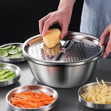 Ilsa Set skleda z ribežnom in cedilom 26cm / 4 kos / inox, pvc, (5000200328) | Shoptok.si