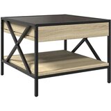 vidaXL Stolić s beskonačnim LED svjetlima boja hrasta 50x50x38 cm | shoptok.hr
