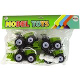  Set poljoprivrednih vozila "Zeleni traktori" 4 elementa | shoptok.hr