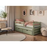  Drveni dječji krevet Senso s dodatnim krevetom i ladicom - olive - 200x90 - Bez madraca | shoptok.hr