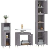 vidaXL 3-dijelni set kupaonskih ormarića boja hrasta sonome drveni | shoptok.hr