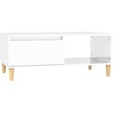  Klubska mizica visok sijaj bela 90x50x36,5 cm inženirski les, (20715766) | Shoptok.si