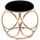 Kayoom TABURE, kovina, tekstil črna, barve bakra | Shoptok.si