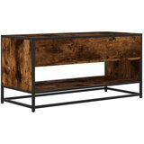 TV ormarić boja hrasta 91x40x46 cm konstruirano drvo i metal | shoptok.hr