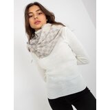 Factory Price Scarf-AT-KM-9501.10-white-grey | Shoptok.si