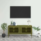 TV omarica olivno zelena 105x35x50 cm jeklo, (20620112) Cene