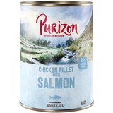 Purizon 22 + 2 gratis! Adult 24 x 200g/400g - brez žit - Piščančji file z lososom (24 x 400 g) Cene