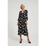 Moodo Women's viscose dress with print - black | shoptok.hr
