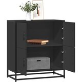 vidaXL komoda crna 68x35x76 cm konstruirano drvo Cijene