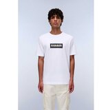 Napapijri S-box logo ss bright white 002 Cene