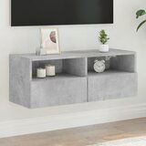  The Living Store Stenska TV omarica betonsko siva 80x30x30 cm inženirski les - TV Stenska Omarica, (21555911) | Shoptok.si
