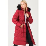 Dewberry Z6758 LADIES COAT-BURGUNDY Cene