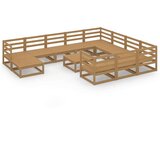  Vrtna sedežna garnitura 12-delna trdna borovina, (20969186) | Shoptok.si