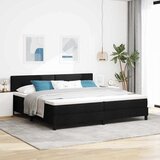  s opruga kutije s uzglavljem Crna 200 x 200 cm tkanina | shoptok.hr