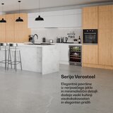 Klarstein VeroSteel hladnjak za vino ispod pulta | 2 zone | 129 litara | 43 boce | 60 cm | shoptok.hr