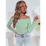 DStreet Sweter damski one size z odkrytymi ramionami SHOWIT jasnozielony | Shoptok.si