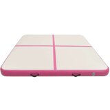  Napihljiva gimnastična podloga s tlačilko 200x200x15 cm roza | Shoptok.si