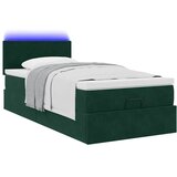  Okvir kreveta s madraca tamnozeleni 90x190cm baršunasti | shoptok.hr