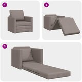  Krevet na razvlačenje Sivo-smeđa 74 x 77 x 81 cm tkanina | shoptok.hr