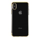 Nillkin Elegance tanek silikonski ovitek za Samsung Galaxy A71 A715 - prozoren z zlatim robom | Shoptok.si