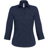  KOŠULJA ŽENSKA 3/4 RUKAVI B&C MILANO 135G TAMNO PLAVA XS!! Cijene