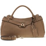 Guess Ročne torbice Ella Logo Girlfriend Satchel Kostanjeva Cene