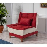  kelebek berjer-claret red, cream claret red cream wing chair Cene