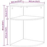  Konačna Stolić Crna 39,7 x 39,7 x 60 cm Konstruirano drvo | shoptok.hr