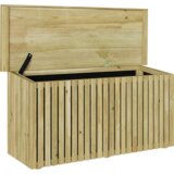 vidaXL škatla za shranjevanje 119x44x58.5 cm obdelan borov les | Shoptok.si