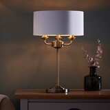  Endon 98932 - Stona lampa HIGHCLERE 3xE14/18W/230V bela/mesing, prečnik 32 cm | Eponuda.com